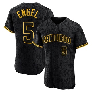 Authentic Adam Engel Men's San Diego Padres Snake Skin City Jersey - Black