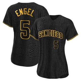 Authentic Adam Engel Women's San Diego Padres Snake Skin City Jersey - Black