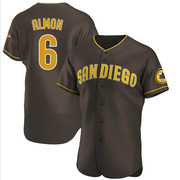 Authentic Bill Almon Men's San Diego Padres Road Jersey - Brown