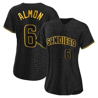 Authentic Bill Almon Women's San Diego Padres Snake Skin City Jersey - Black