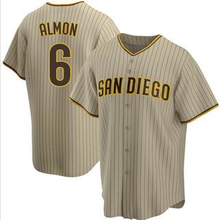 Replica Bill Almon Men's San Diego Padres Alternate Jersey - Sand/Brown