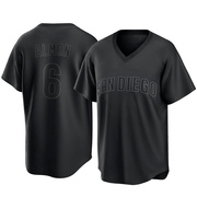 Replica Bill Almon Men's San Diego Padres Pitch Fashion Jersey - Black